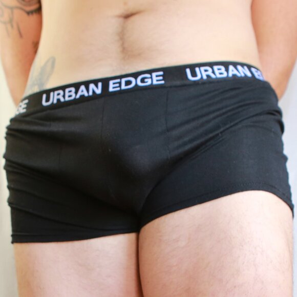 Urban Edge Black Cotton Polyester Boxer Brief Trunks 2XL - Picture 9 of 12